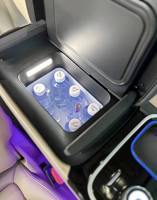 Réfrigérateur-congélateur de voiture 12V, chauffage 3-en-1, boîte d'accoudoir de console centrale, porte-gobelets, chargeur USB pour Mercedes V-Class Vito Metris Toyota