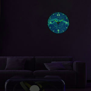 Horloge numérique lumineuse de nuit <span class=keywords><strong>2023</strong></span>, ciel étoilé, 12 pouces, salon, Quartz, silencieux, en plastique, art décoratif pour la maison, horloges murales modernes - Product Image 2