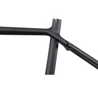 Cadre de vélo de gravier en carbone 700C Design plat avec axe traversant pour l'équitation en gravier