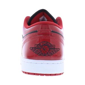 Nike Air Jordan 1 Low SE Leather <b>Mens</b> <b>Shoes</b> Black Varsity Red Wolf Grey White Basketball Style - Product Image 3