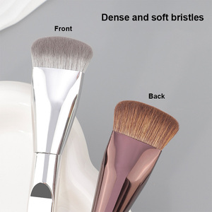 Logo personnalisé professionnel OEM doux argent or Ultra mince correcteur <span class=keywords><strong>pinceau</strong></span> de fond de teint non marquant <span class=keywords><strong>pinceau</strong></span> de <span class=keywords><strong>maquillage</strong></span> - Product Image 3