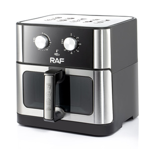 2026 large stainless steel 10L intelligent air fryer <b>oven</b> <b>knob</b> type oil-free electric air fryer with visible window - Product Image 6
