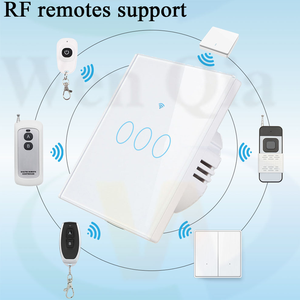 Công Tắc Cảm Ứng Công Tắc Đèn Thông Minh Bảng Kính Gắn Tường 110V 220V 10A 1/2/3 Gang Wifi + Công Tắc Đèn RF - Product Image 4