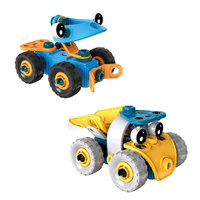 Blocs de construction souples en forme de véhicule pour enfants, modèle de puzzle à assembler soi-même, ensemble de briques en caoutchouc souple pour enfants