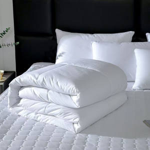 Selimut Bulu Angsa Katun Murni Kepadatan Tinggi, Ukuran Queen/King untuk Tempat Tidur Double, Warna Solid Nyaman dan Lembut, Perlengkapan Tempat Tidur, Semua Musim - Product Image 1