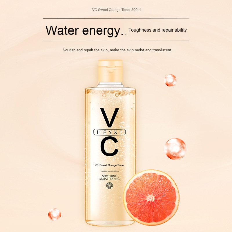 Heyxi VCスイートオレンジトナー300ml有機保湿水毎日ウェット圧縮