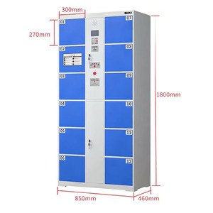 24/7 casier intelligent en libre-service avec serrure électronique accès pièce/billet/carte de crédit plusieurs langues Options de paiement multiple - Product Image 5