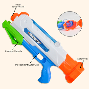 Pistolet à eau <span class=keywords><strong>jouet</strong></span> grande capacité en plastique ABS pour enfants et adultes, idéal pour les jeux d'eau en extérieur, piscine et plage en été - Product Image 1