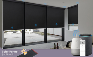 Tende avvolgibili per finestre da ufficio moderne <span class=keywords><strong>tapparelle</strong></span> per tende intelligenti automatiche motorizzate elettriche ombreggiature da sole abilitate per Alexa - Product Image 4