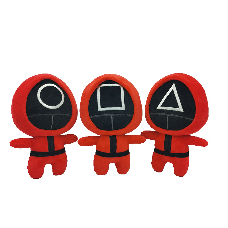 Squid Game 6" Plush Doll Toys Korean Teleplay Soft Squid Game Plush Gifts Toy Character Plush Toys Halloween Gifts