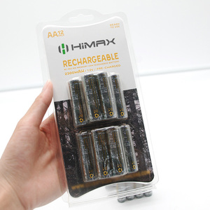 Nhà Máy Giá Vỉ gói Ni-MH pin 8 gói <span class=keywords><strong>12</strong></span> gói 1.2V một AA <span class=keywords><strong>AAA</strong></span> có thể sạc lại pin thay thế của pin kiềm - Product Image 6