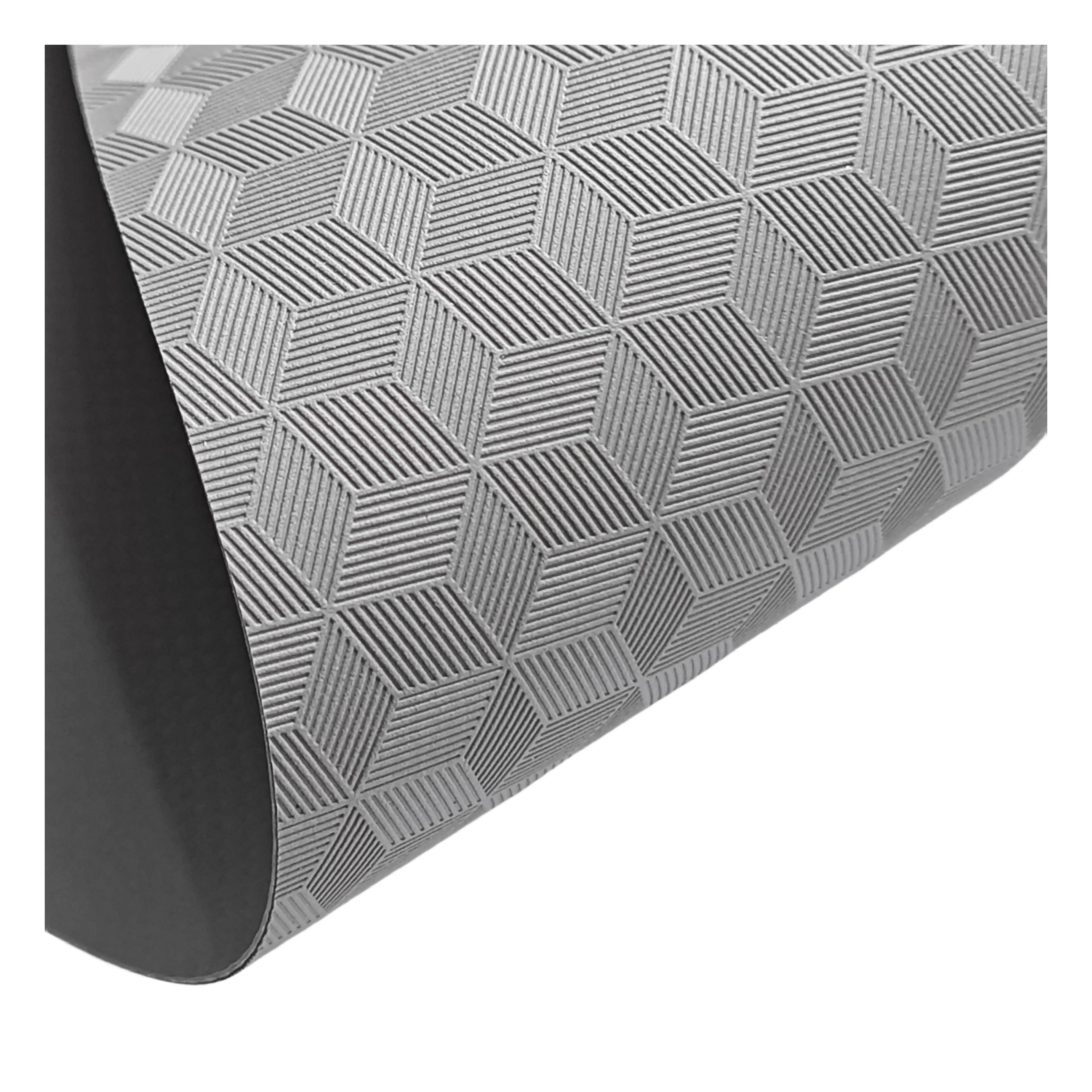 New Pattern Diamond 3D Awning Tarp Anti-skid PVC Coated Fabric Blackout Embossing Tarpaulin Roll