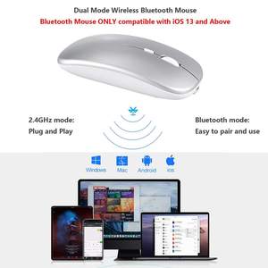 <b>Wireless</b> bluetooth <b>Mouse</b> Usb Type c 2.4ghz bluetooth 5.0 Dual Mode Portable Slim OEM logo Printed <b>Wireless</b> Computer <b>Mouse</b> - Product Image 3
