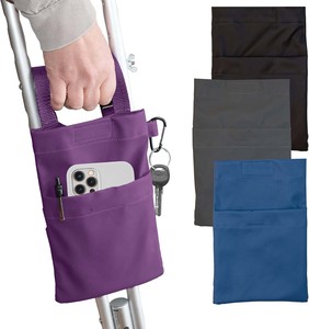 Échantillon gratuit, canne de marche portable en aluminium, béquille axillaire pliable moderne, sac pour adultes, pour une utilisation dans le salon, aide à la marche mains libres - Product Image 1