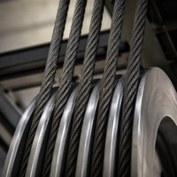 Câble en acier tressé flexible avec manchon métallique pressé pour la traction d'ascenseurs et les lignes de levage