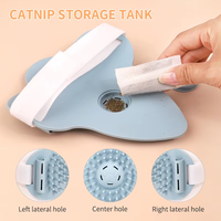 Brosse auto-nettoyante en silicone pour chat 2-en-1, peigne grattoir pour animaux de compagnie, accessoire de toilettage pour animaux, brosse anti-chute, grattoir d'angle pour chat