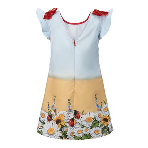 Stilnyashka-vestido de algodón con estampado de dibujos animados para niña pequeña, tirantes finos, para bebé - Product Image 4