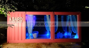 Piscina Portatile Commerciale Quadrata per Esterni con Struttura in Acciaio Visibile, Generatore di Onde, Pompa di Calore e Massaggio - Product Image 3