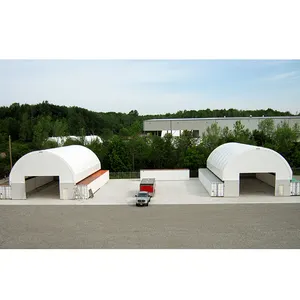 Tentes d'abri voiture dôme en tissu PVC conteneur d'expédition industriel garage stockage abri hangar pour le stockage du matériel tente à baldaquin