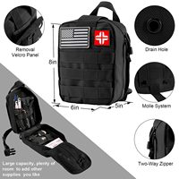 Kit de Survie Professionnel d'Urgence 142 en 1 pour Randonnée, Sac de Sauvetage de Voyage, Équipement de Camping et Extérieur