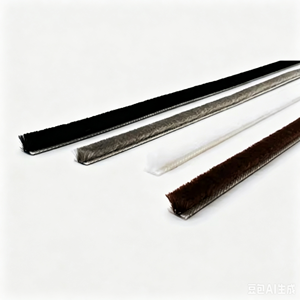 Guarnizione a Spazzola in Lana 9x5mm Autoadesiva Insonorizzante Anticorrosione per Finestre Scorrevoli in Alluminio, Striscia Sigillante per Casa - Product Image 2