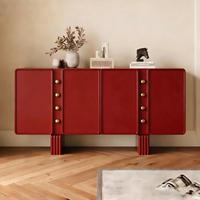 Buffet d'entrée JINXI en laque brillante de luxe italien, meuble de rangement moderne pour chaussures et salle à manger