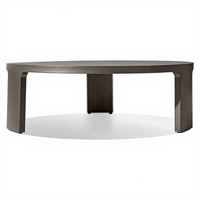 Table basse moderne personnalisée en alliage d'aluminium, table basse durable, table basse imperméable, ensemble de meubles d'extérieur pour cour