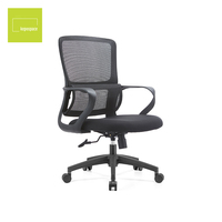 Chaise de bureau ergonomique en maille aux couleurs personnalisables, avec accoudoirs fixes, chaise de direction, chaise d'ordinateur avec soutien lombaire