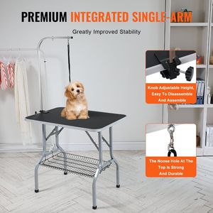Soporte plegable para el cuidado de mascotas de 36 ''x 24'' para perros medianos y pequeños, 330 libras, sin rodamiento, sin asiento, soporte para brazo, abrazadera para el cuidado de mascotas - Product Image 4