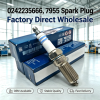 Ventes directes d'usine Yipei, bougies d'allumage en nickel OEM de haute qualité 0242235666 7955 FR7DC pour Renault Peugeot VW, bougie d'allumage automobile
