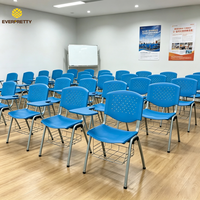 Chaise de formation OEM/ODM pour mobilier scolaire avec tablette d'écriture et structure en acier pour projets de salles de classe universitaires