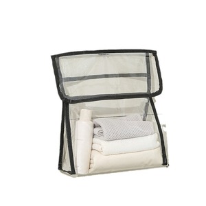Transparent Waterproof Hanging <b>Storage</b> Bag For Bathroom Toiletries <b>Clothes</b> Wall Mounted Organizer Rectangle Hook Type - Product Image 2