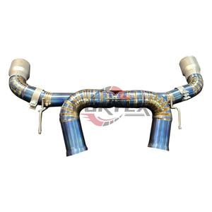 Système d'échappement Catback sans soupape Vortex Factory ODM OEM en titane Valvetronic pour McLaren GT 4.0T Bleu Brûlé - Product Image 2