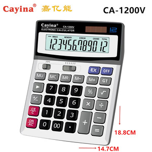 Calculadora Electrónica Cayina Ca-1200v de 12 Dígitos, Energía Solar Dual, para Oficina y Negocios - Product Image 2