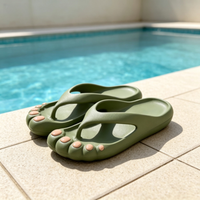 Tongs unisexe en EVA souple et léger, respirantes, en forme de grande patte, pour la plage, la piscine, l'intérieur et l'extérieur, modèle 2026, vente chaude