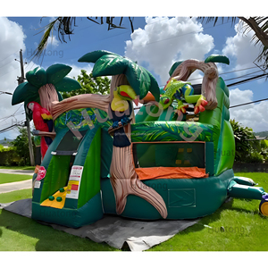 Thương mại huatong <span class=keywords><strong>Inflatable</strong></span> Bouncer nhà Vẹt nhảy lâu đài với trượt rừng in <span class=keywords><strong>combo</strong></span> <span class=keywords><strong>Inflatable</strong></span> lâu đài cho trẻ em - Product Image 2