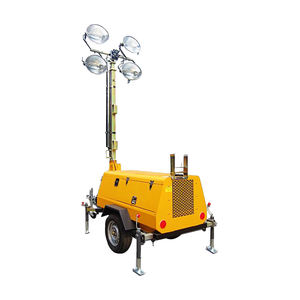 Torre de luz de inundación <span class=keywords><strong>LED</strong></span> de mástil telescópico hidráulico alimentado por energía <span class=keywords><strong>solar</strong></span> móvil portátil - Product Image 3