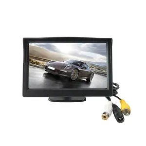 7英寸车载 TFT LCD 彩色显示器 2 视频 RCA/AV 输入后视显示器 800*480 显示器适用于学校客车货车