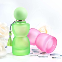 30ml Bunte Mattglas-Parfümflaschen mit Quastenverschluss Nachfüllbarer Luxus-Duftbehälter