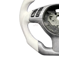 Volant en cuir et fibre de carbone style M Sport (ancien modèle vers nouveau) pour BMW Série 3, Série 5, E46, M3, M6, E61, E62, E63 – Amélioration de l'intérieur
