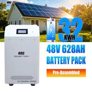EEL - Paquete de Baterías Verticales de 32KWH con Interruptor y Fusible Integrados, Celdas LiFePO4 MB56 Integradas + BMS JK 300A + Refrigeración Activa por Aire - Product Image 1