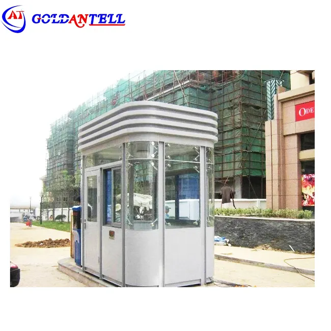Cabina de seguridad prefabricada, diseño Modular para una fácil instalación y transporte, caseta de protección de acero a color