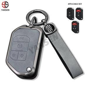 2024ใหม่เคสใส่กุญแจรถสำหรับ JEEP RENEGADE Grand Cherokee Wrangler <span class=keywords><strong>JL</strong></span> JK JLU XD 2018-2022อุปกรณ์เสริมป้องกันกุญแจ - Product Image 2