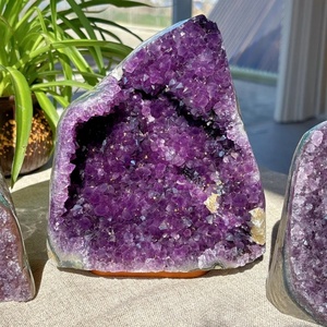 Đa màu sắc pha lê đá thô cụm khoáng sản đá thô geode thạch anh xanh vàng cam hồng xanh thạch anh tím pha lê geode - Product Image 3