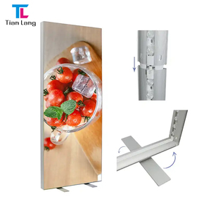 TIANLANG นิทรรศการแสดงสินค้าป้ายไฟ LED อะลูมิเนียมไร้กรอบ - Product Image 1