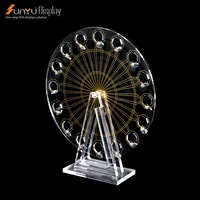 Sunyu Meilleure Vente Nouveau Design Personnalisé Acrylique Cercle Rotatif Présentoir à Bijoux Présentoir en plexiglas