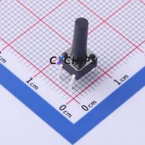 TS-1095PD-A18B2-D2 Tactile Switch Through hole-4P,6x6mm Switch Single Pole Single Throw Round Button 1.8N Through Hole - Product Image 1