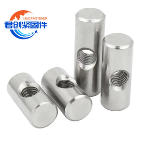 Đánh bóng 304 thép không gỉ M4 M5 M6 chéo chốt Thùng <span class=keywords><strong>Nut</strong></span> có khía mắt <span class=keywords><strong>cap</strong></span> <span class=keywords><strong>Nut</strong></span> cho đồ nội thất giường thép carbon hình trụ <span class=keywords><strong>NUT</strong></span> - Product Image 1