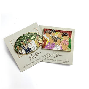 卸売カスタム金属エナメルピンkpop男の子バッジラペルピン人気 - Product Image 5