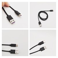 QC3.0 5A carga rápida USB tipo C Cable de extensión 480Mbps transferencia de datos para teléfono Android código de barras auricular trenzado de Metal